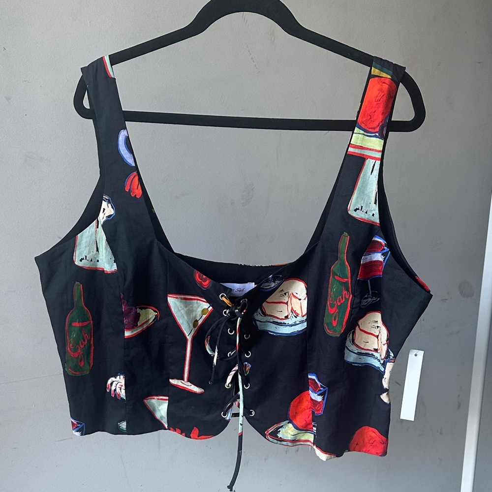 NWT - Lisa Says Gah Dinner Party Corset Top